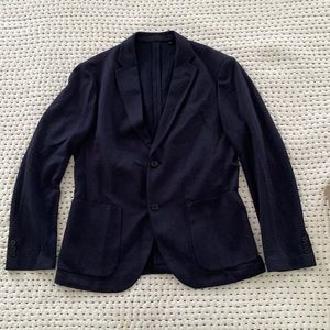 Uniqlo S Unstructured Blazer Navy